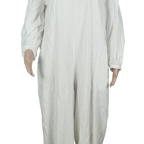 MESLIMA Women's Loose Fit Elastic Off Shoulder Romper w/ Pockets - Picture 2 of 6